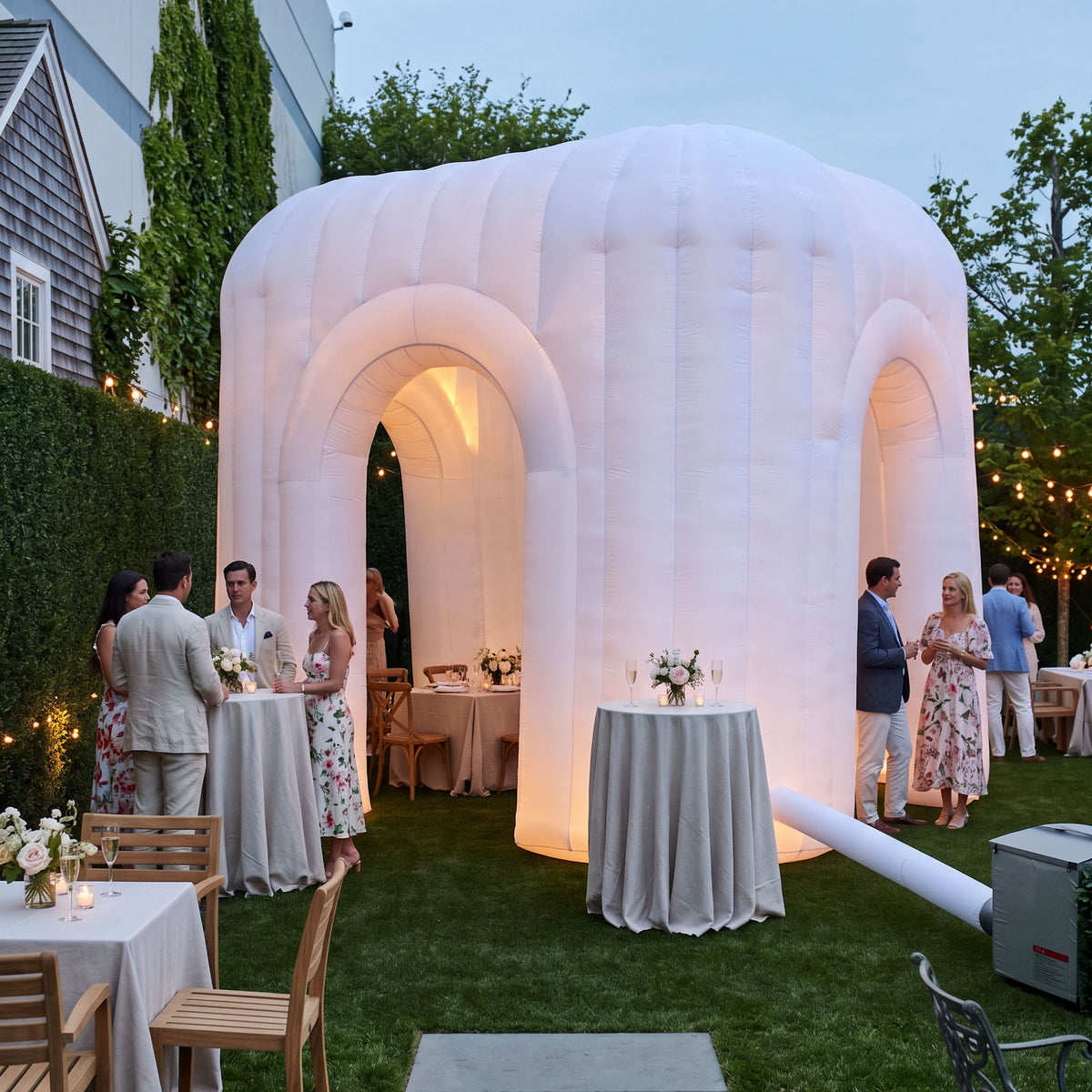 MaisonAir AirDome Bean 13.1 x 10.2 x 11.3 ft LED Inflatable Gazebo