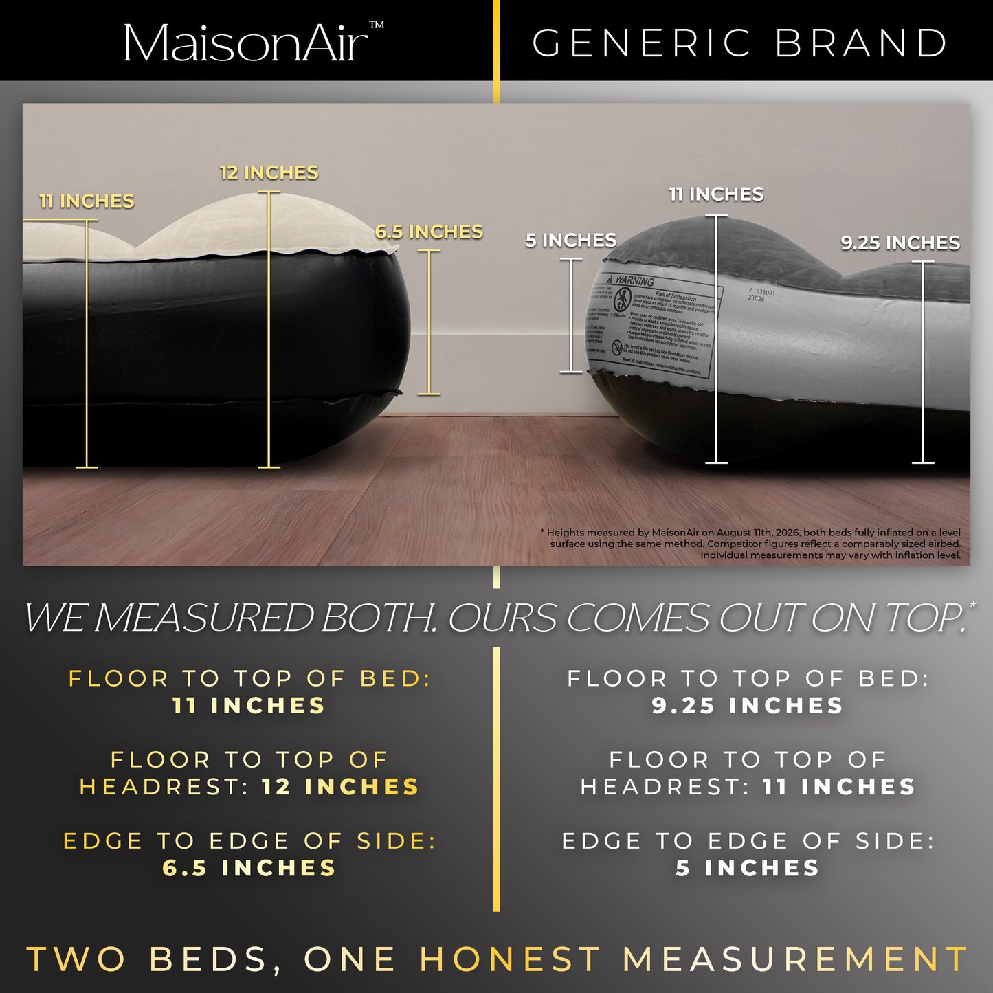 MaisonAir 12in Queen Airbed