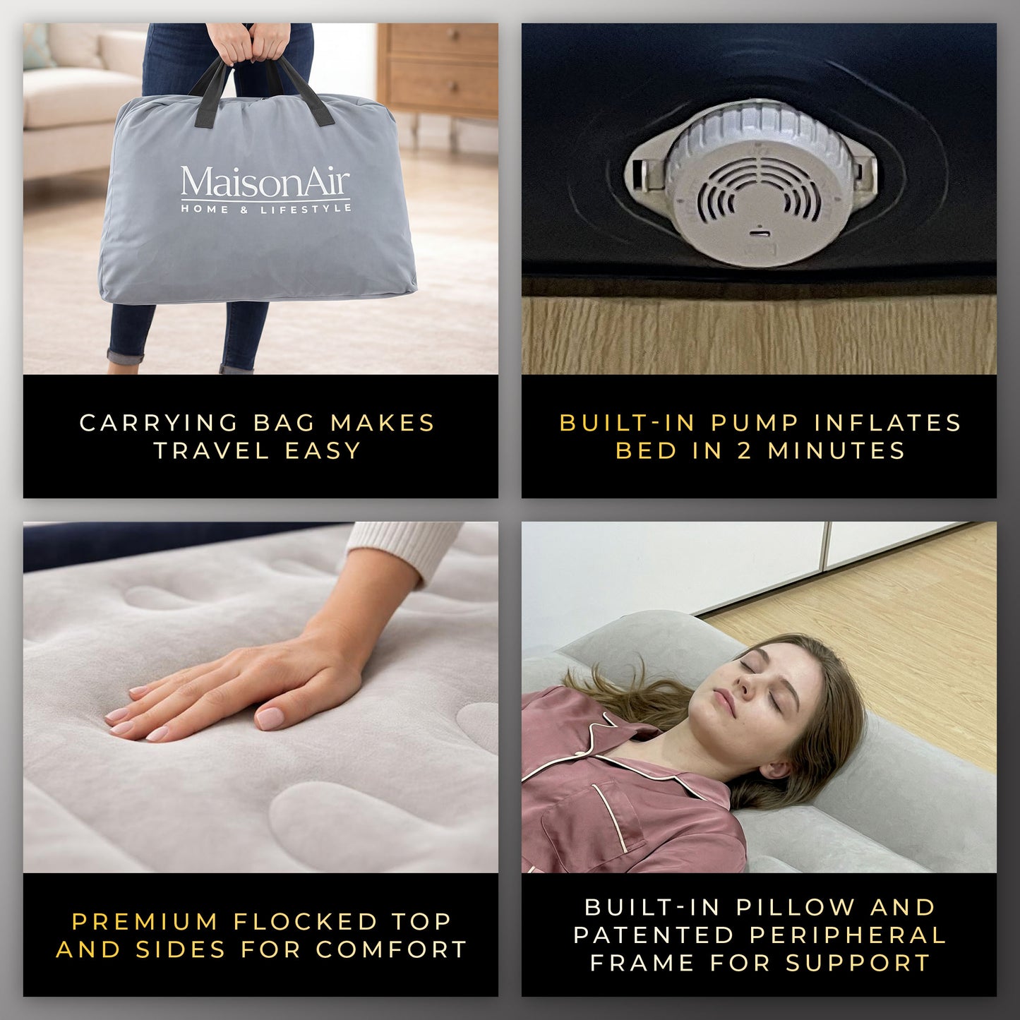 MaisonAir 12in Queen Airbed
