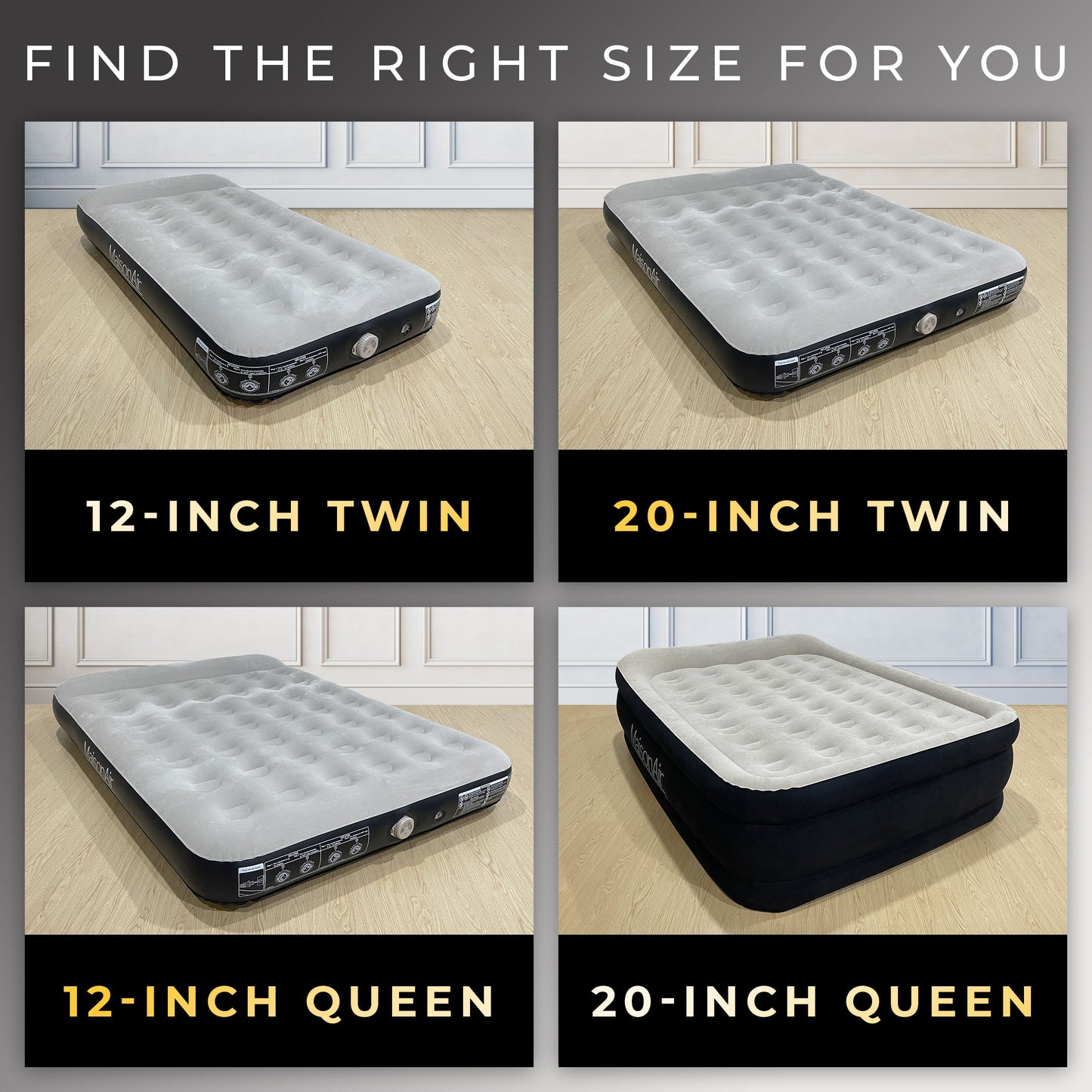 MaisonAir 20in Queen Airbed