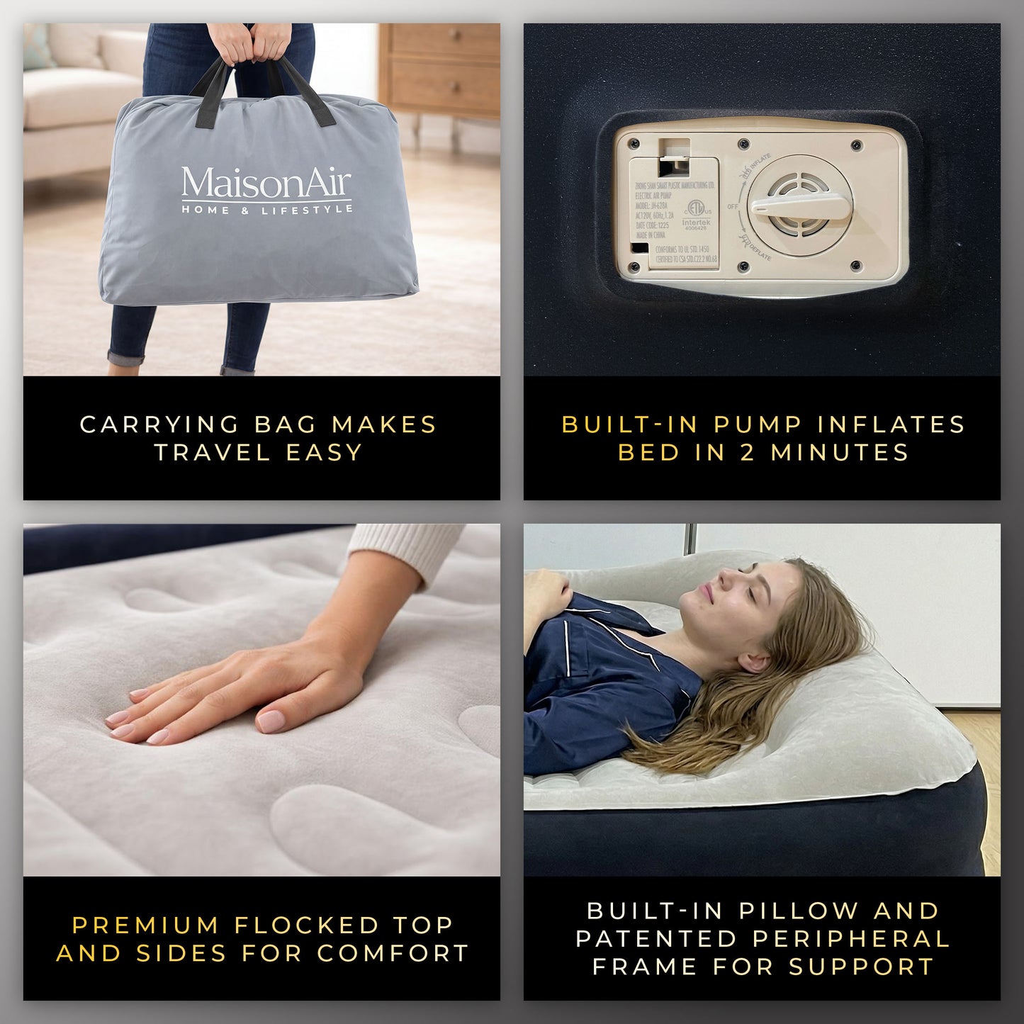 MaisonAir 20in Queen Airbed