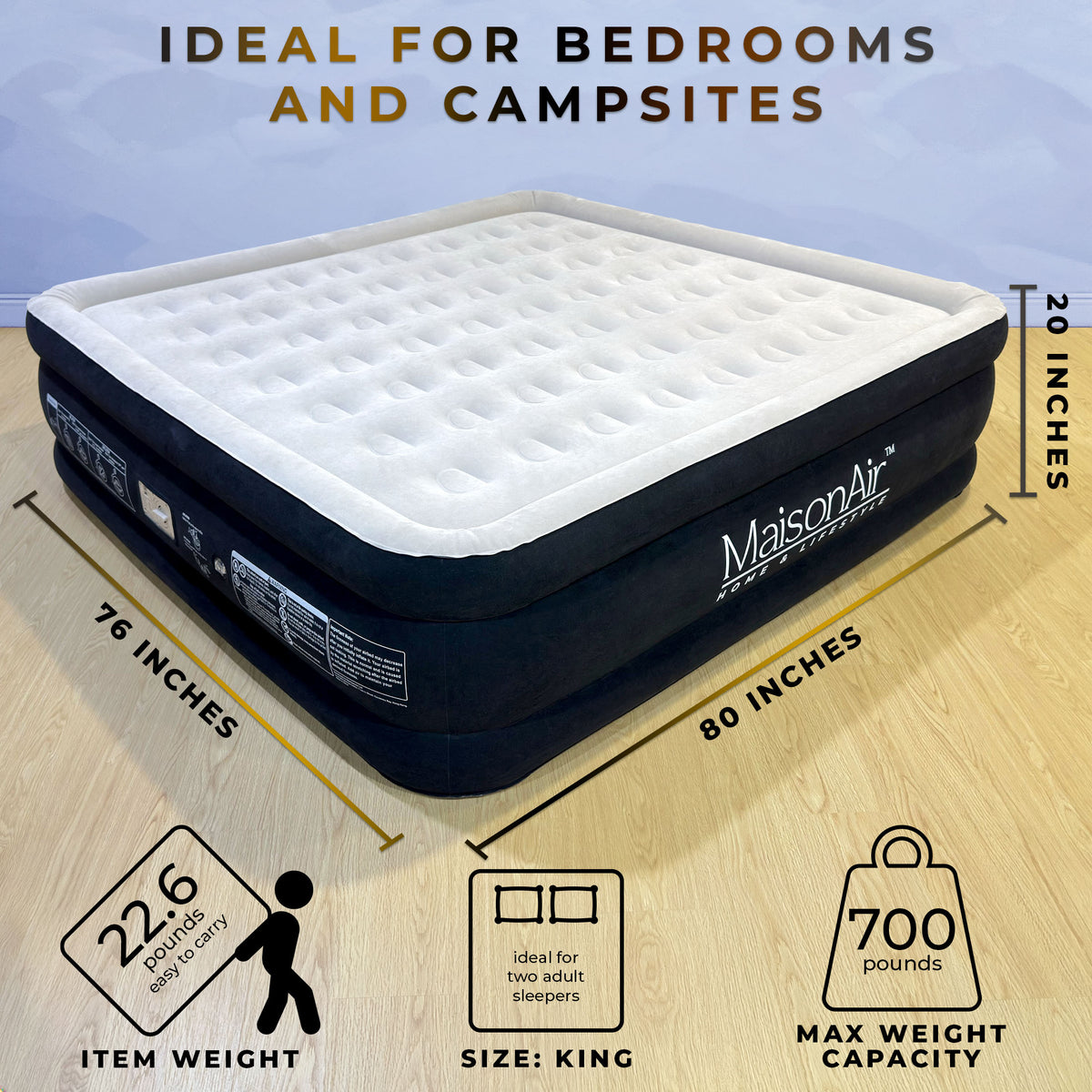 MaisonAir 20in King Airbed