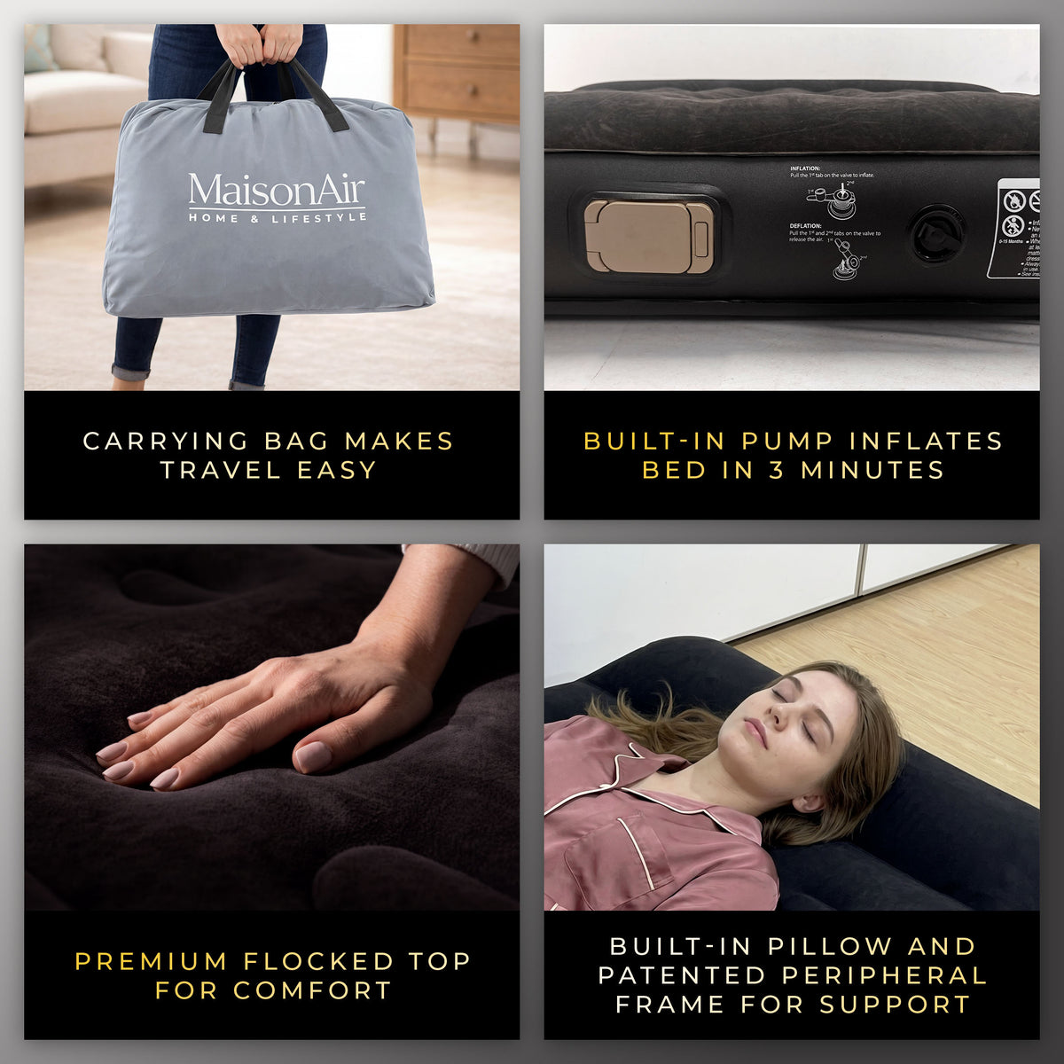 MaisonAir 12in Twin Deluxe Airbed