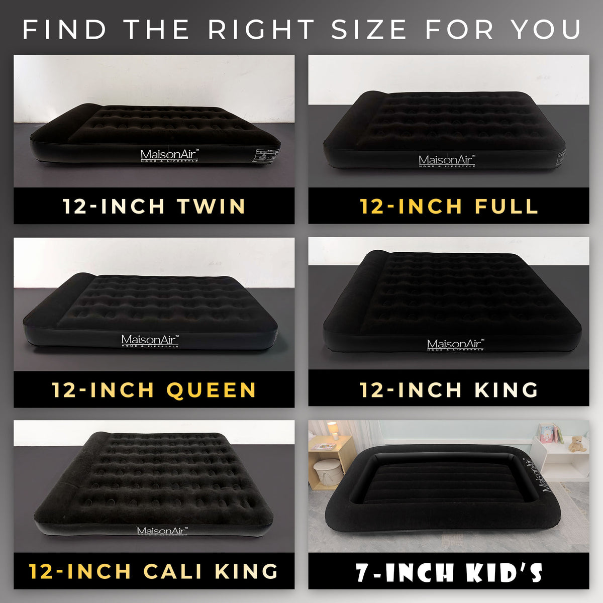 MaisonAir 12in California King Deluxe Airbed