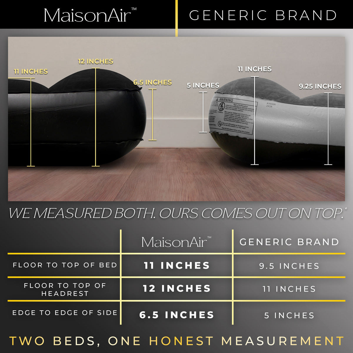 MaisonAir 12in California King Deluxe Airbed