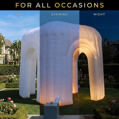 MaisonAir AirDome Bean 13.1 x 10.2 x 11.3 ft LED Inflatable Gazebo