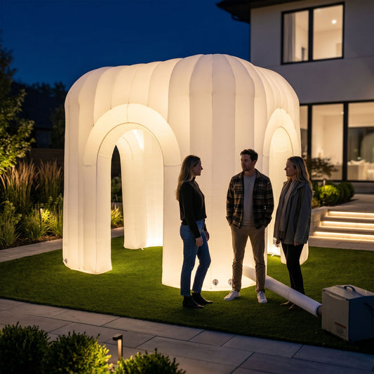 MaisonAir AirDome Bean 13.1 x 10.2 x 11.3 ft LED Inflatable Gazebo